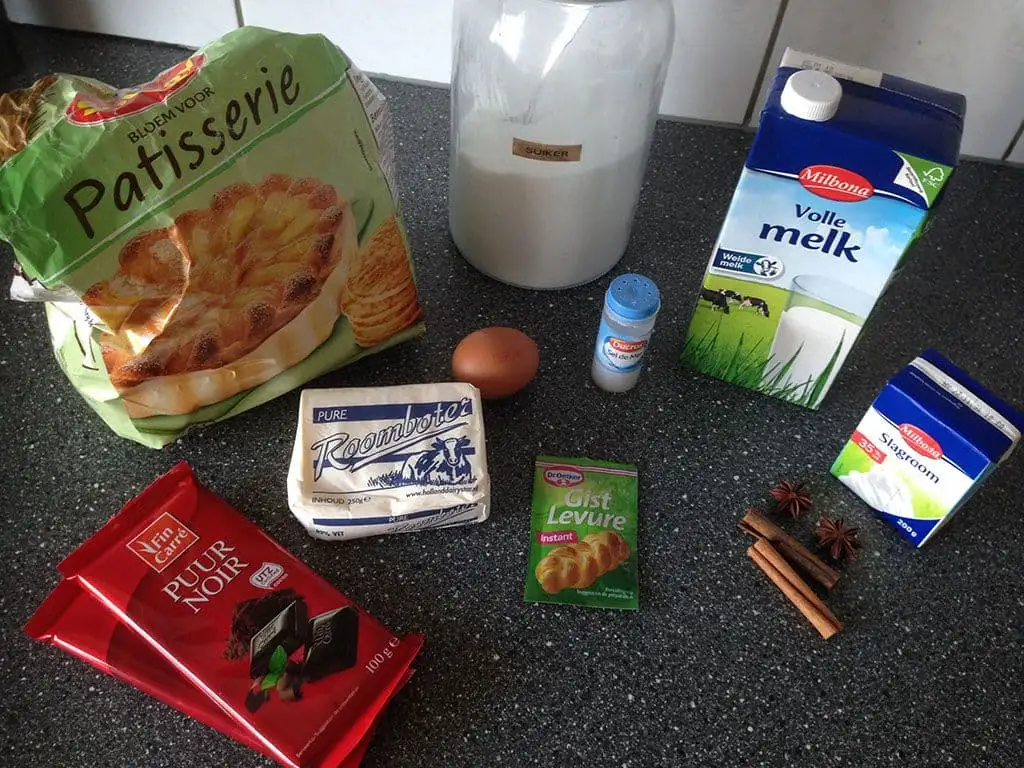 Chocolade beignets ingrediënten