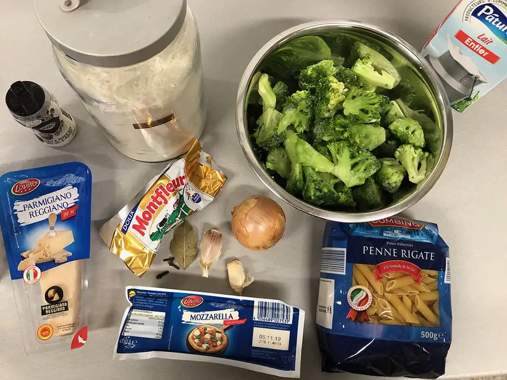Pasta ovenschotel met broccoli ingrediënten