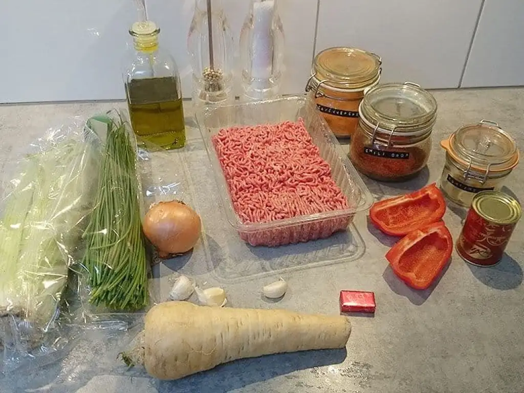 Mexicaanse gehaktschotel ingrediënten