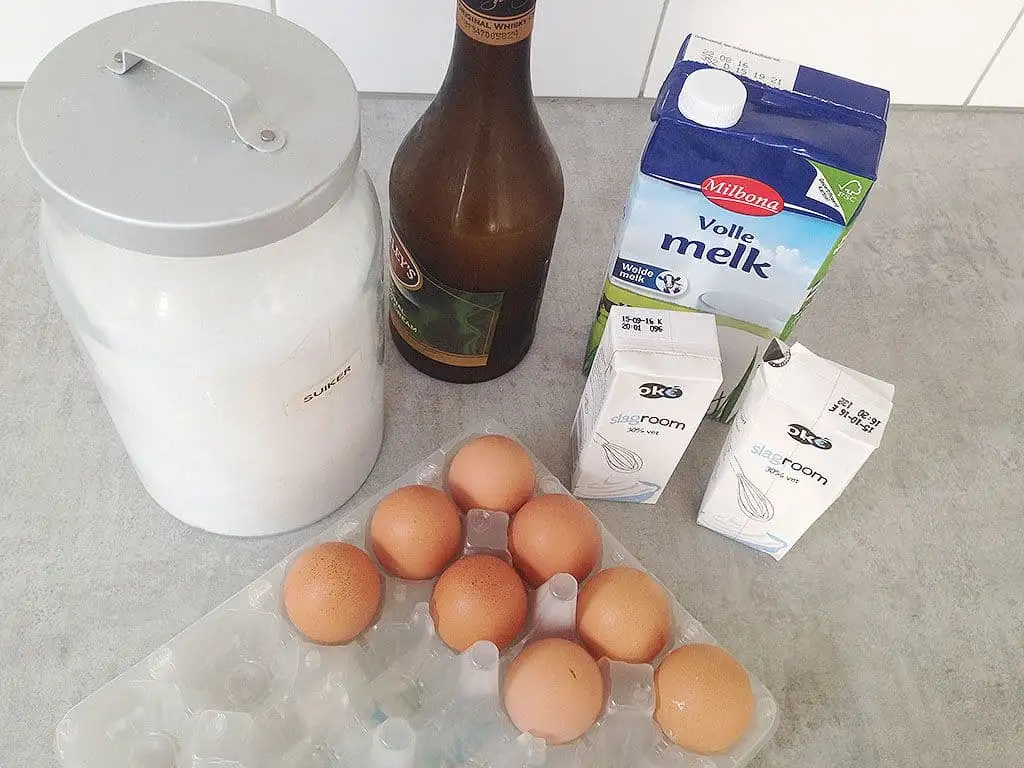 Huisgemaakt Baileys ijs ingrediënten