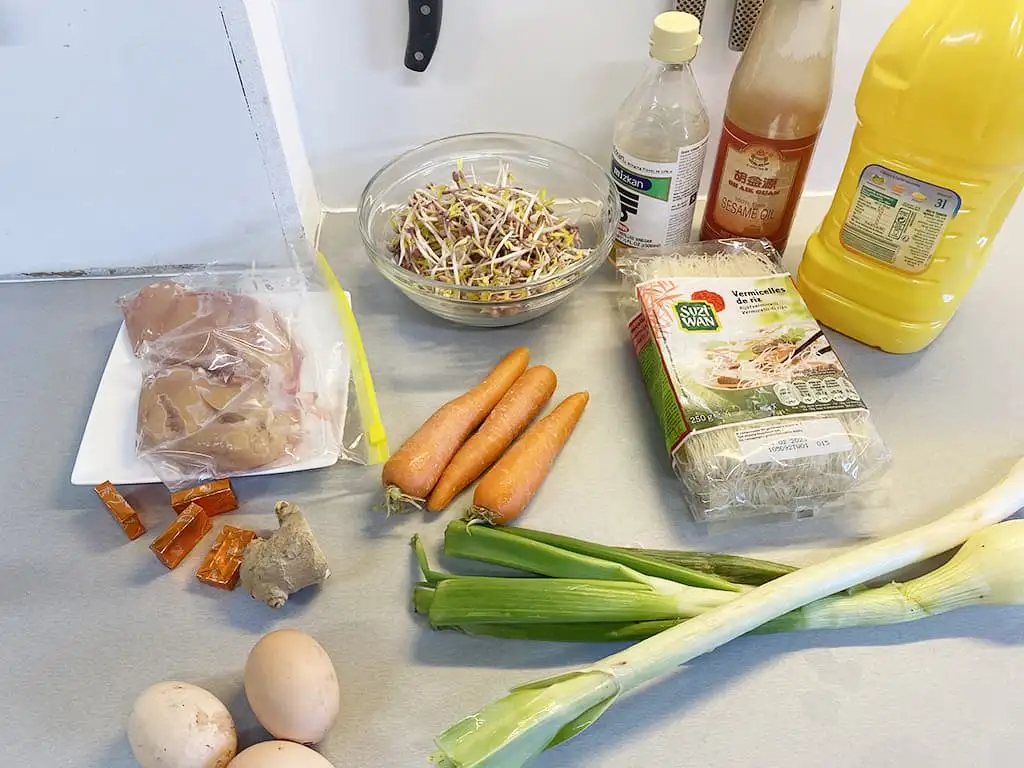 Chinese kippensoep ingrediënten
