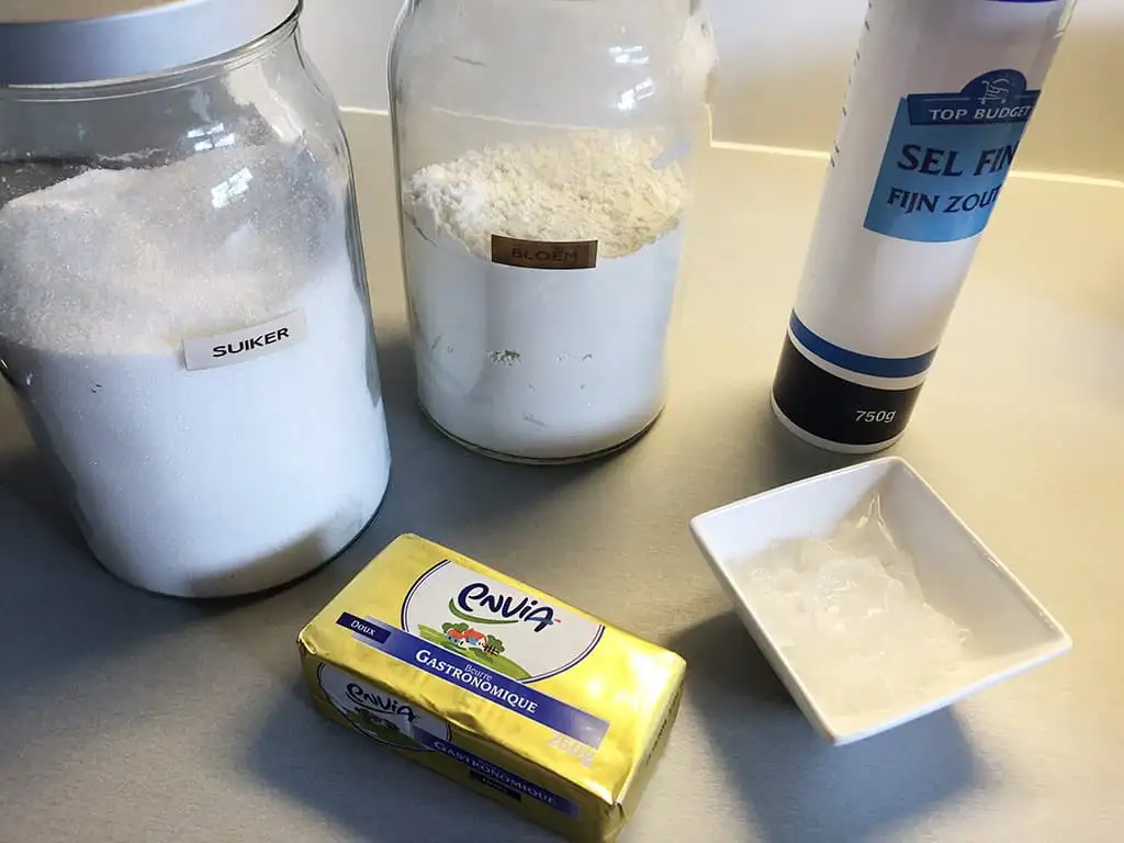 Basis hartige taart deeg (quiche) ingrediënten