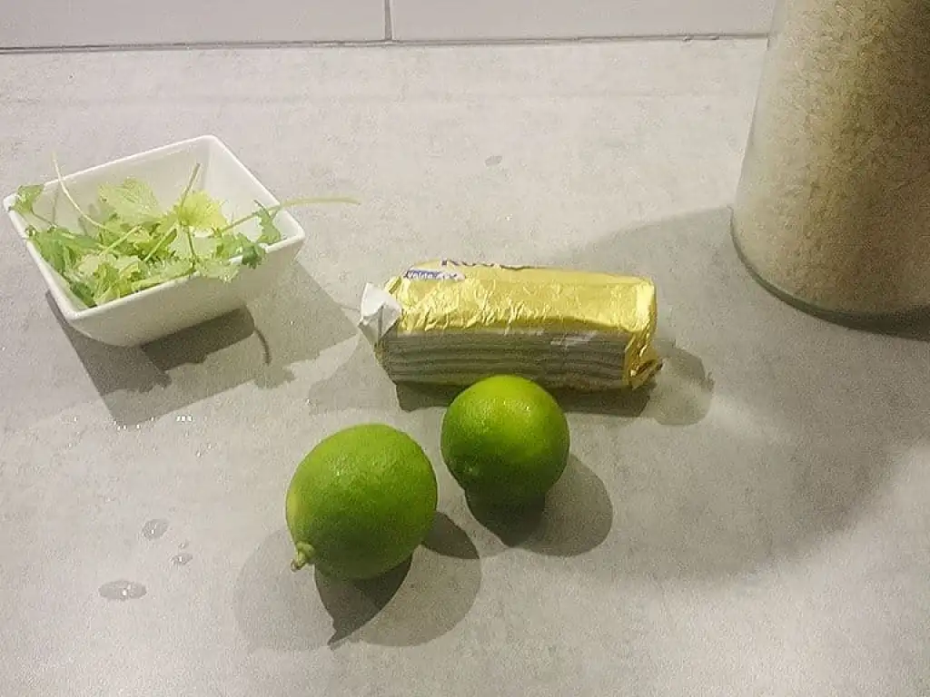 Limoen-korianderrijst ingrediënten