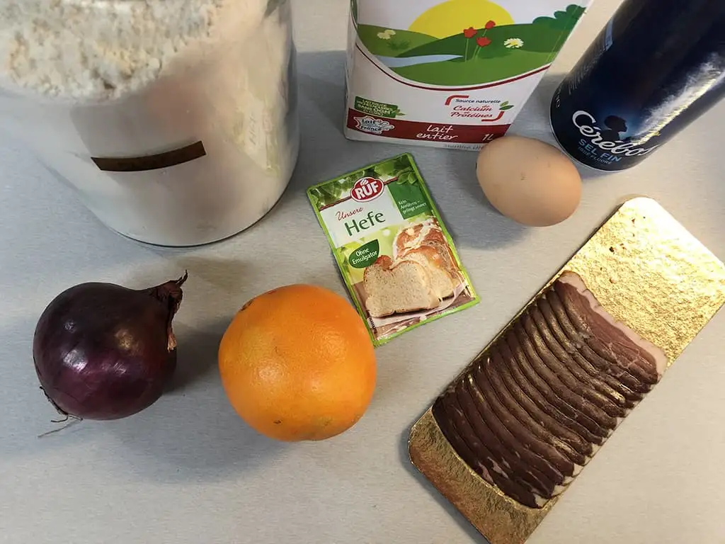 Blini's met eend ingrediënten