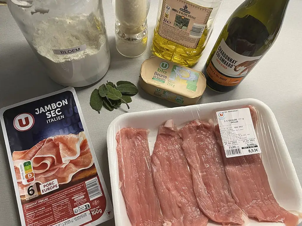 Saltimbocca alla romana ingrediënten