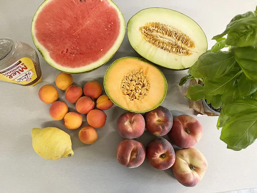Fruitsalade ingrediënten