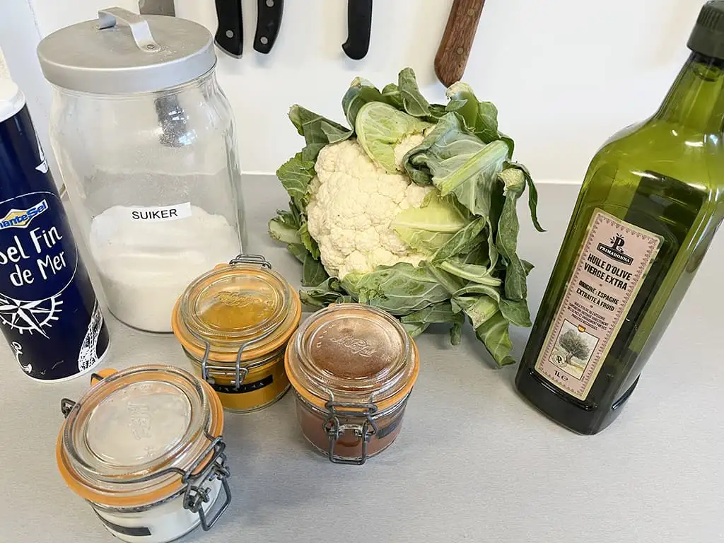 Geroosterde bloemkool uit de oven ingrediënten