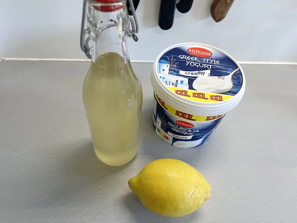 Vlierbloesem-yoghurtijs ingrediënten