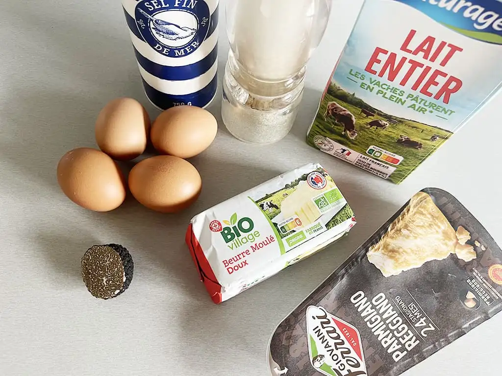 Truffel omelet ingrediënten