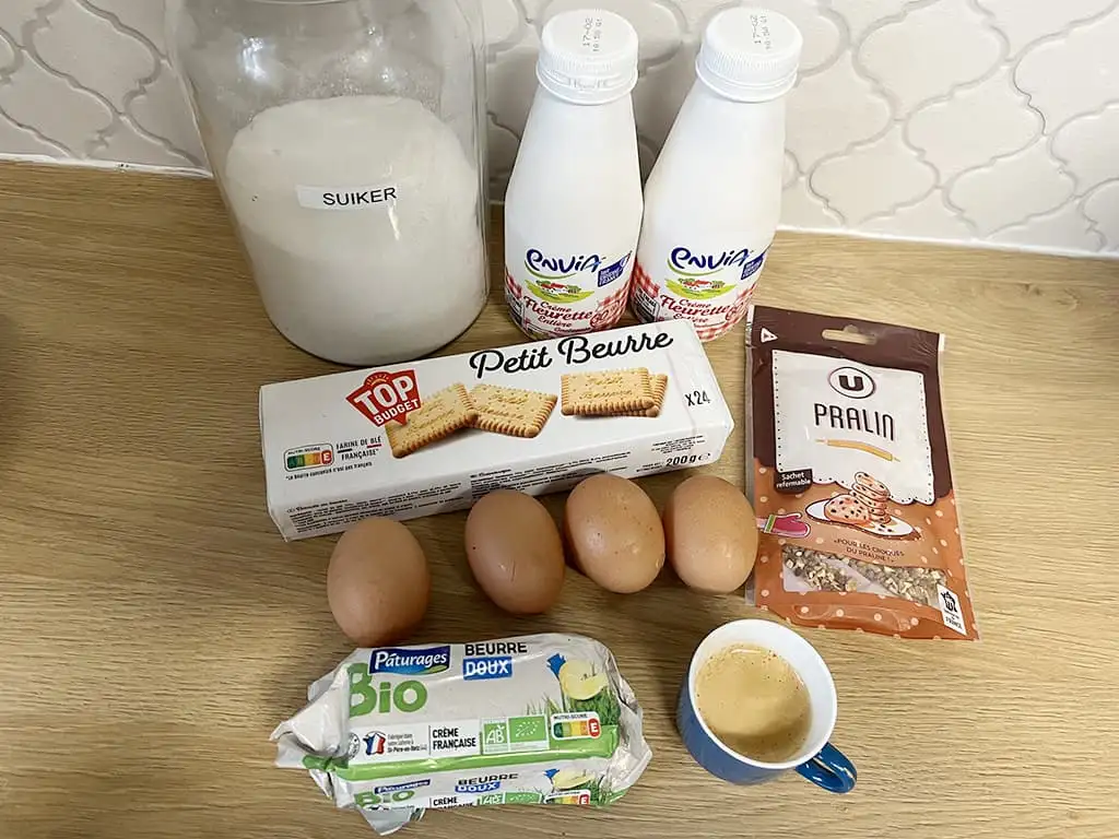 Nougatine ijstaart ingrediënten