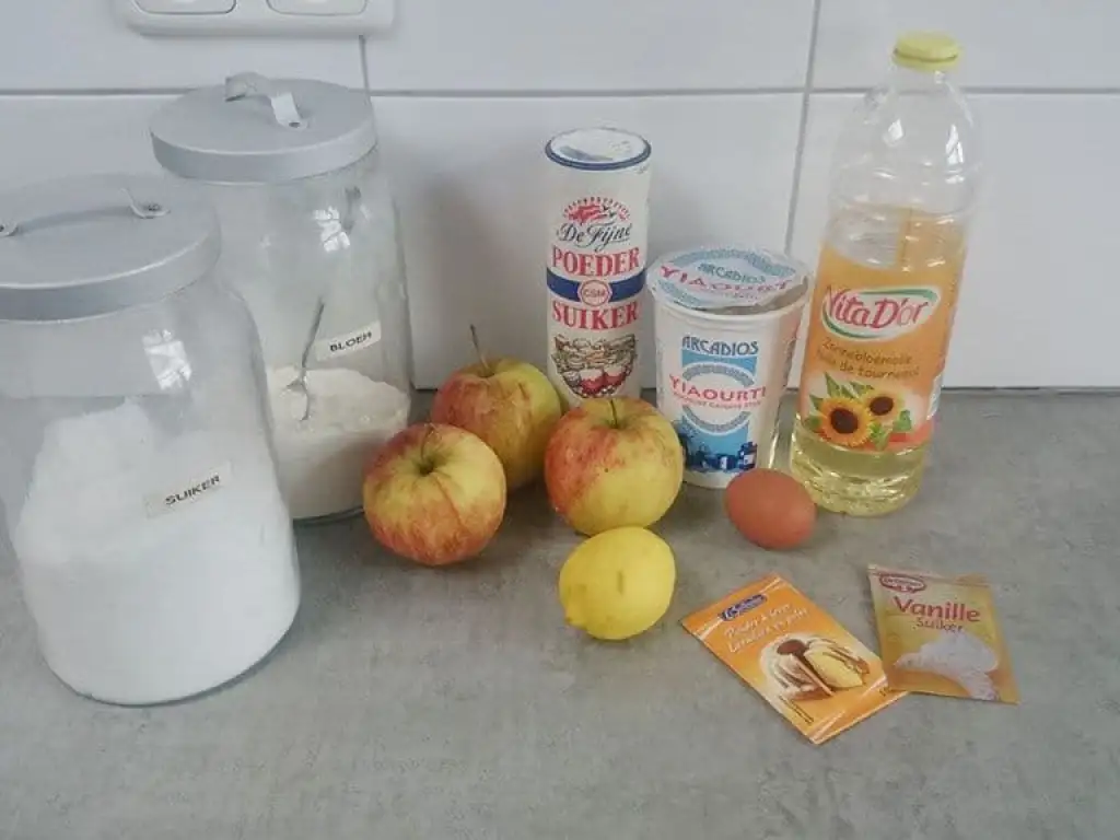 Romige appel muffins ingrediënten