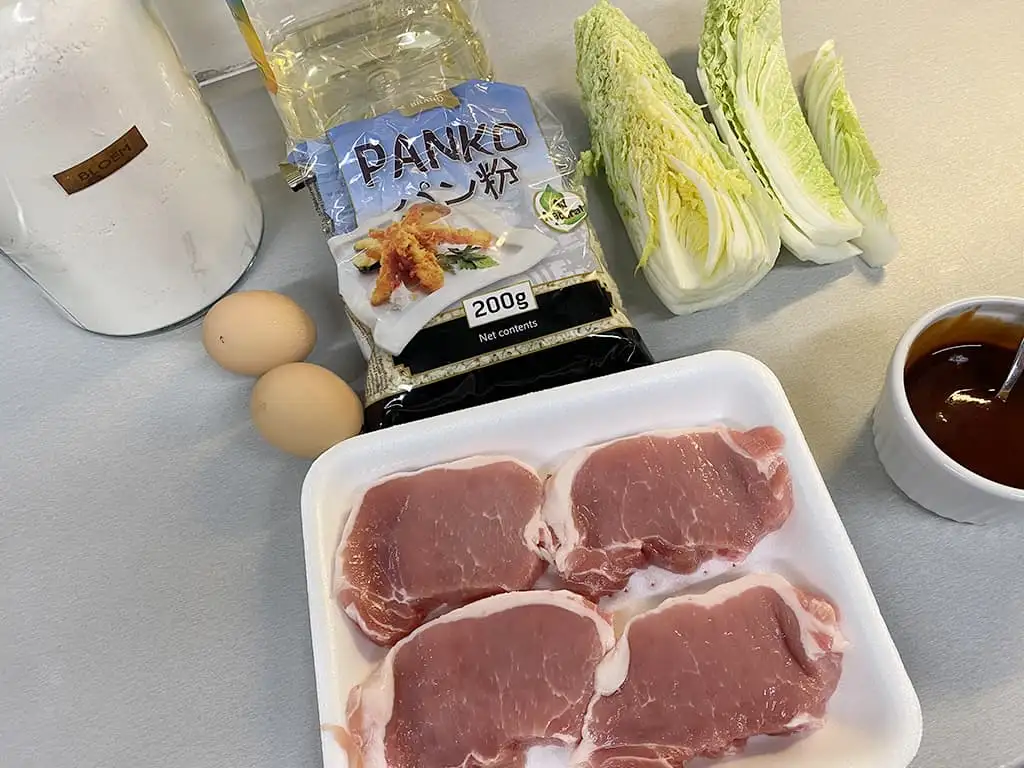 Tonkatsu (Japanse Schnitzel) ingrediënten