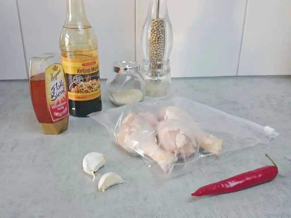 Gemarineerde kippenpoten ingrediënten