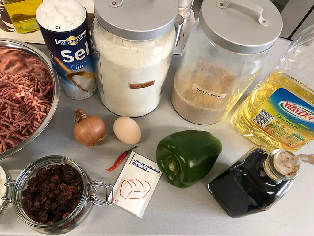 Antilliaanse Pastechi ingrediënten