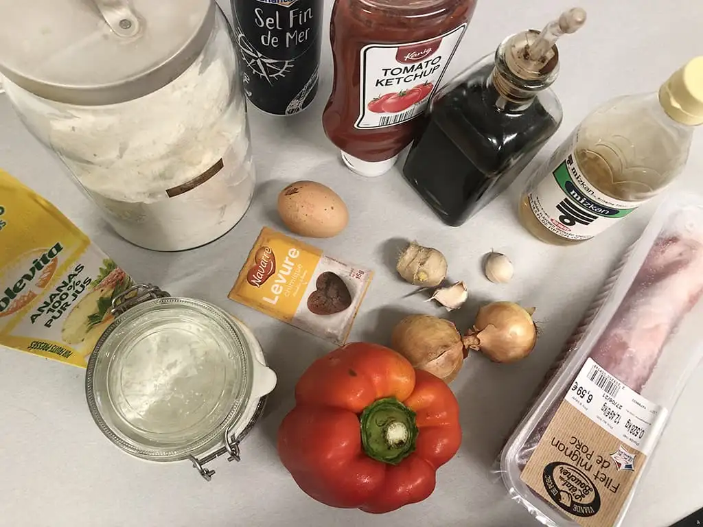 Koe loe yuk ingrediënten