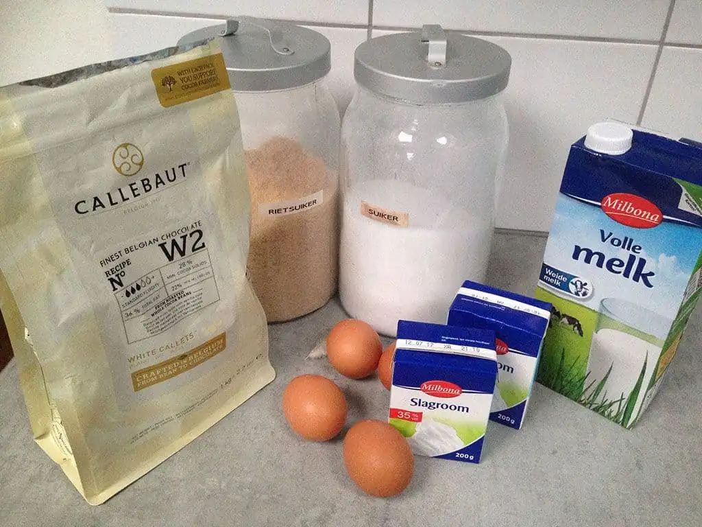 Witte chocolade crème brûlée ingrediënten