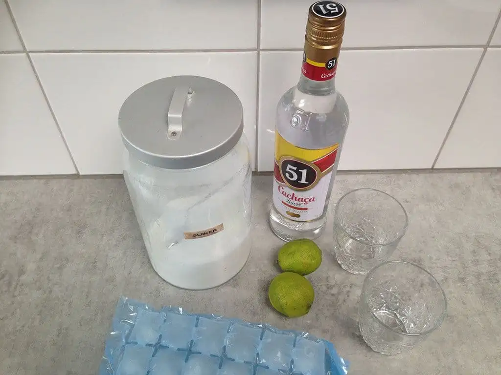 Klassieke caipirinha ingrediënten
