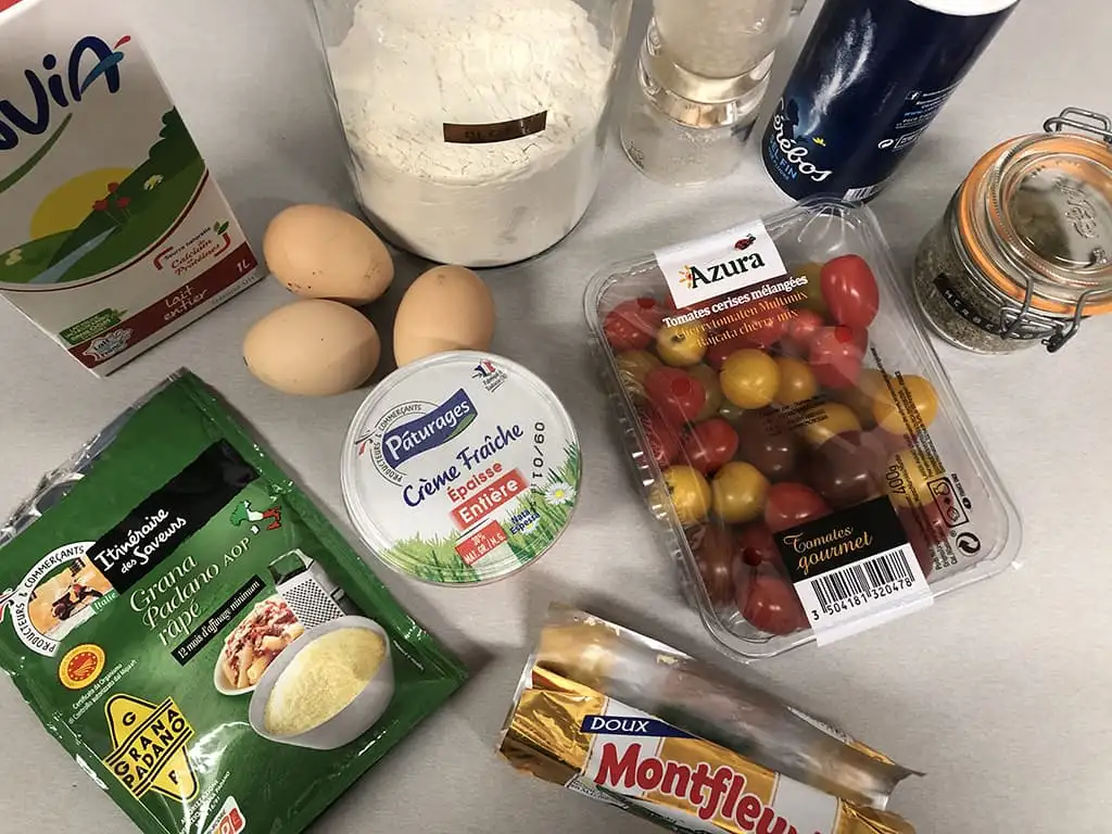 Cherry tomaten clafoutis ingrediënten