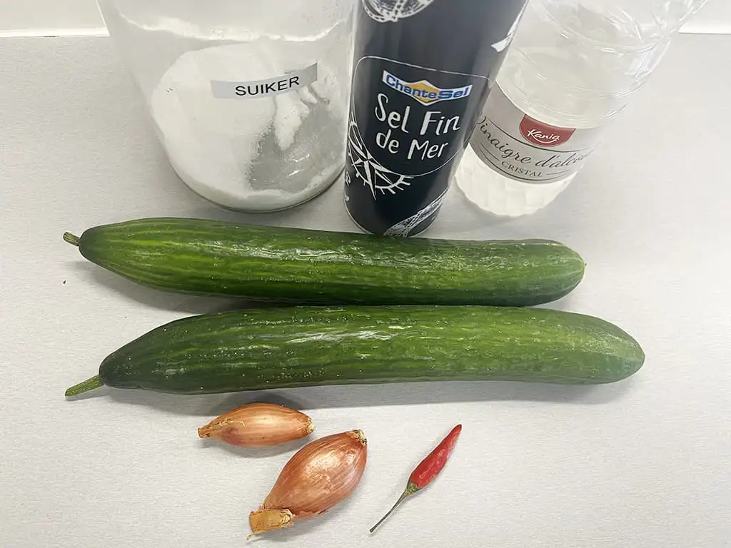 Acar ketimun ingrediënten