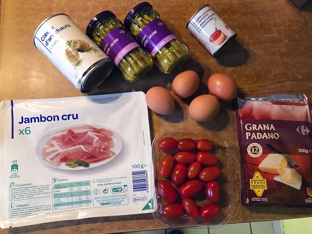 Paaspizza ingrediënten