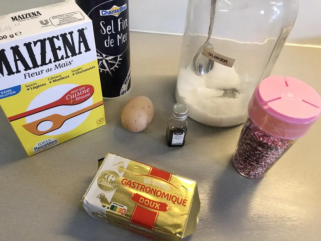 Maizena koekjes ingrediënten