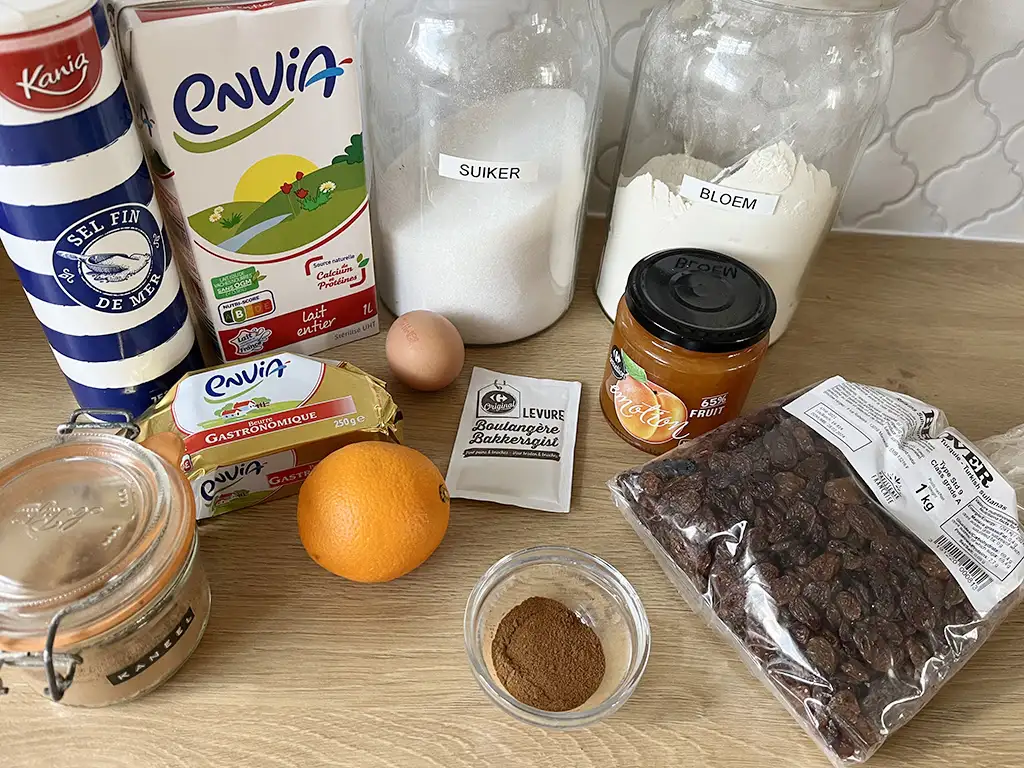 Hot cross buns ingrediënten