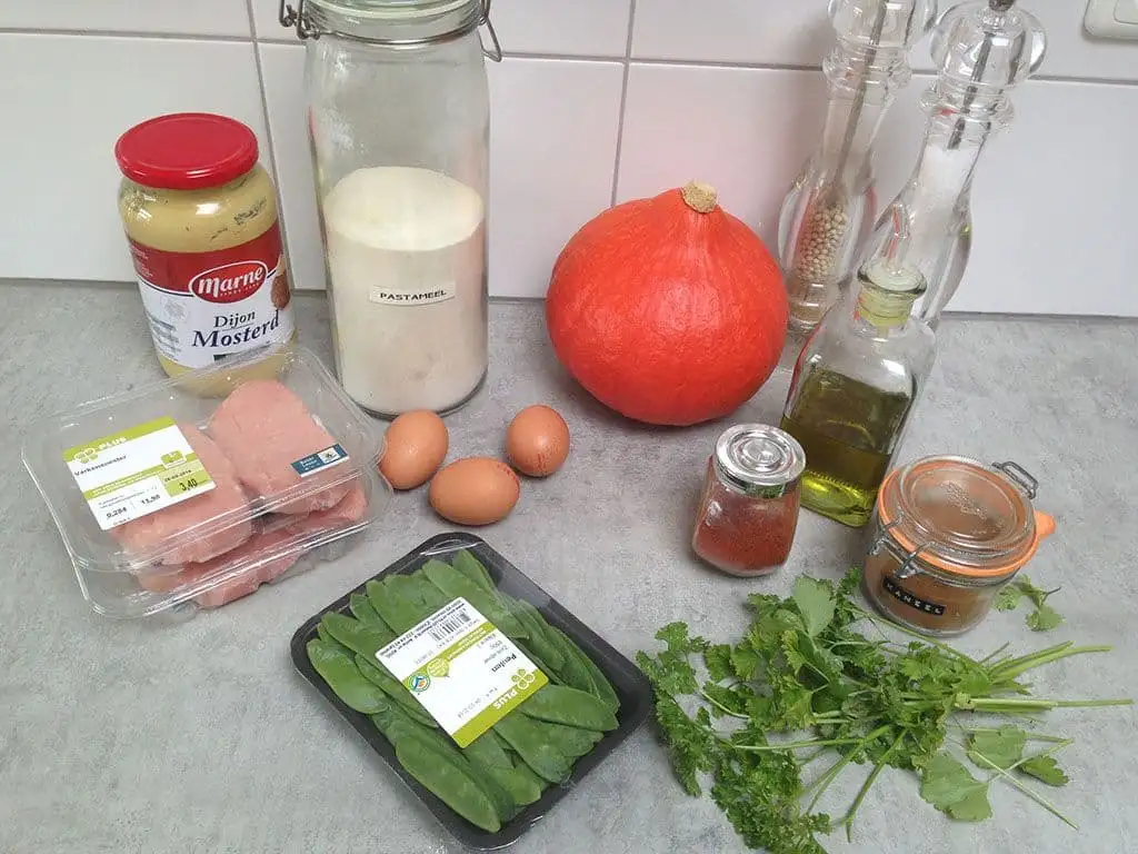Varkensoester met mosterd en kaneel ingrediënten