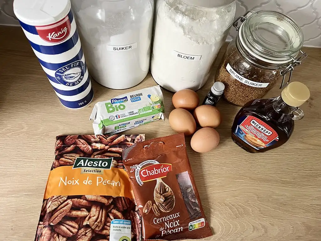 Pecan pie ingrediënten