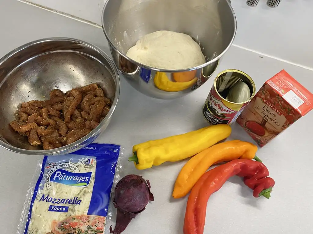 Gyros pizza ingrediënten