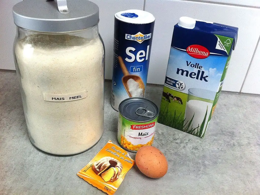 Zoete maïskoekjes ingrediënten