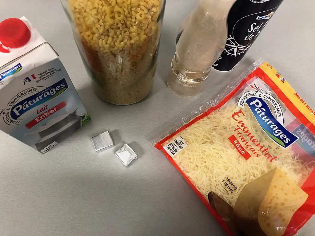 Snelle mac and cheese ingrediënten