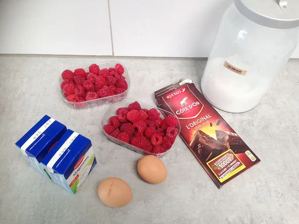 Frambozenmousse ingrediënten