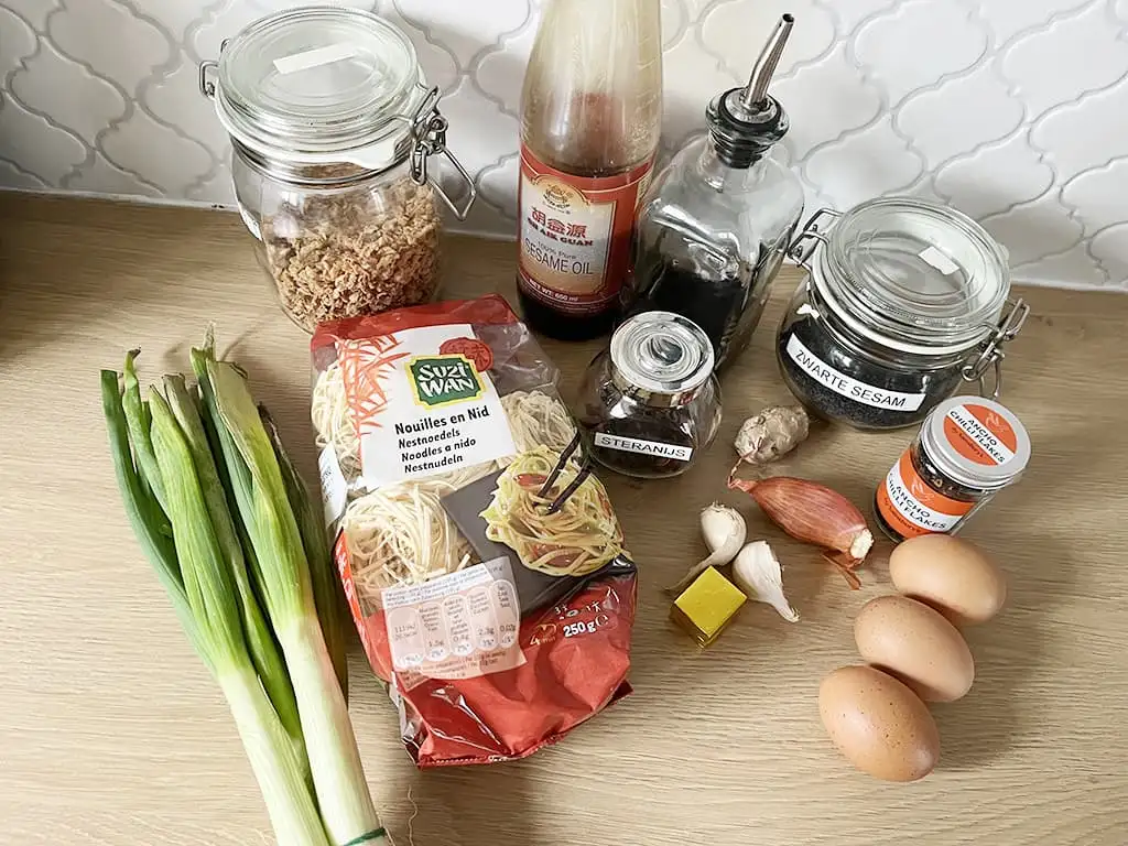 Bamisoep ingrediënten
