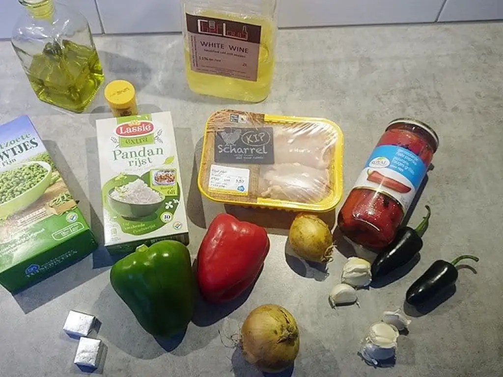 Arroz con pollo ingrediënten