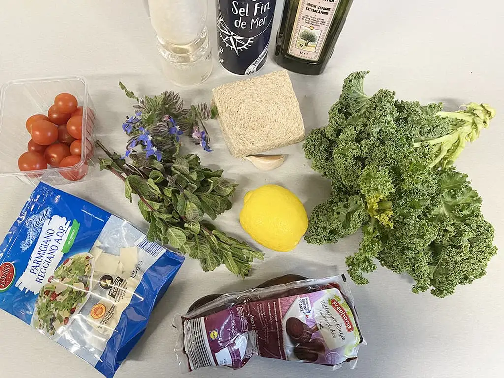 Boerenkoolsalade ingrediënten