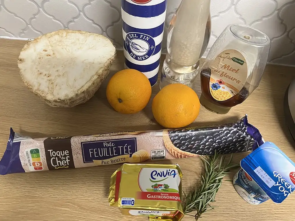 Knolselderij tarte tatin ingrediënten