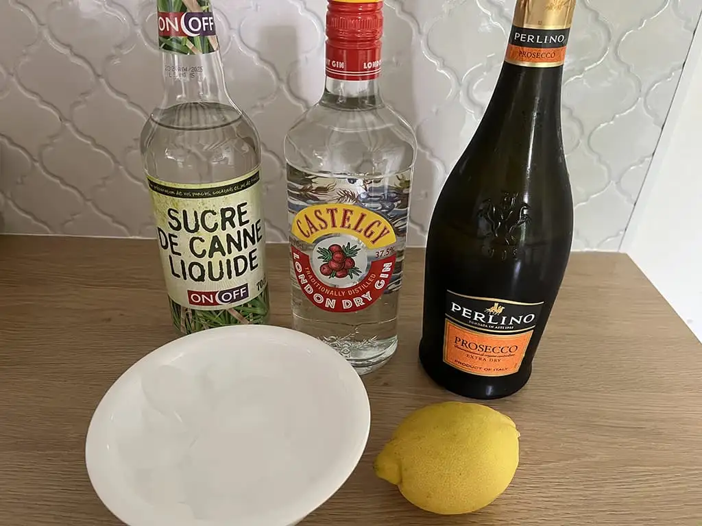 French 75 cocktail ingrediënten