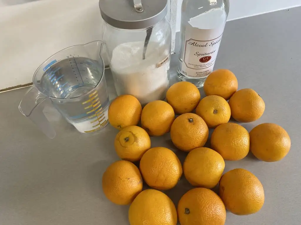 Arancello maken ingrediënten