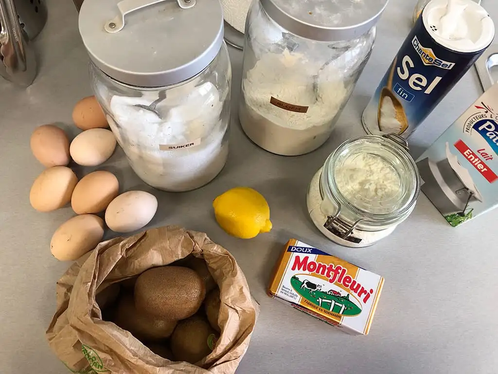 Kiwi meringue taart ingrediënten