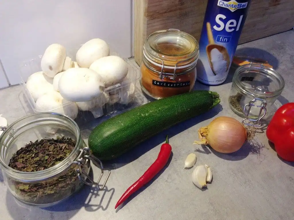 Gevulde champignons uit de oven ingrediënten