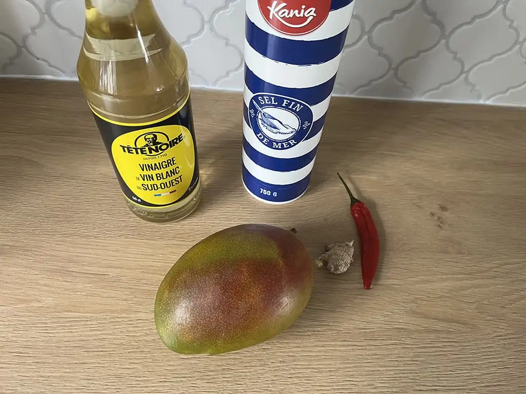 Mango chutney ingrediënten
