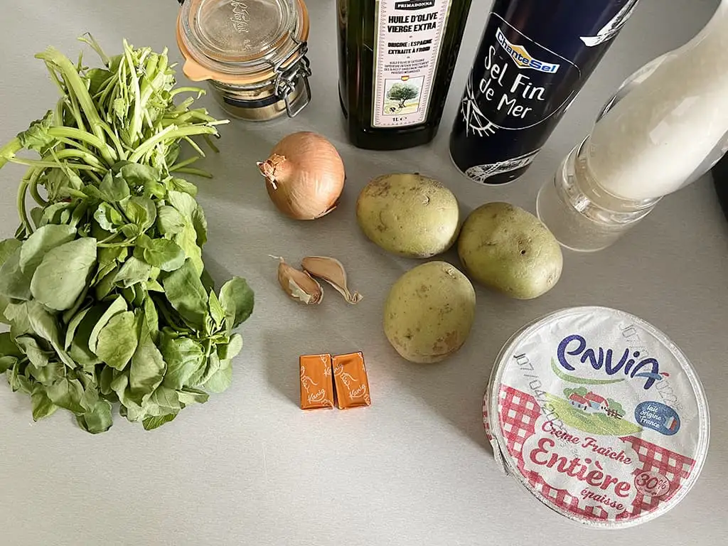 Waterkerssoep ingrediënten