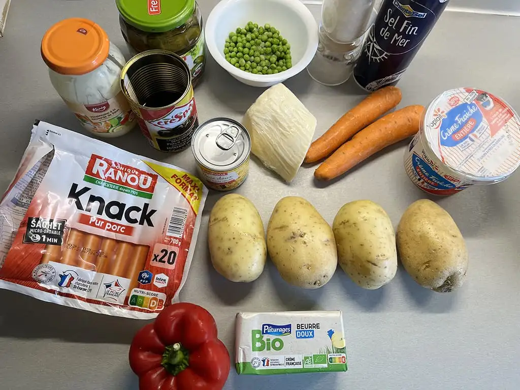 Kumpir - Turkse gevulde aardappel ingrediënten