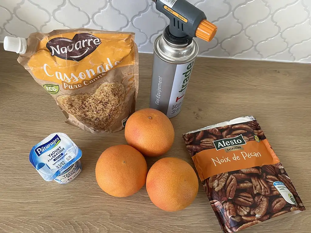 Grapefruit brûlée ingrediënten