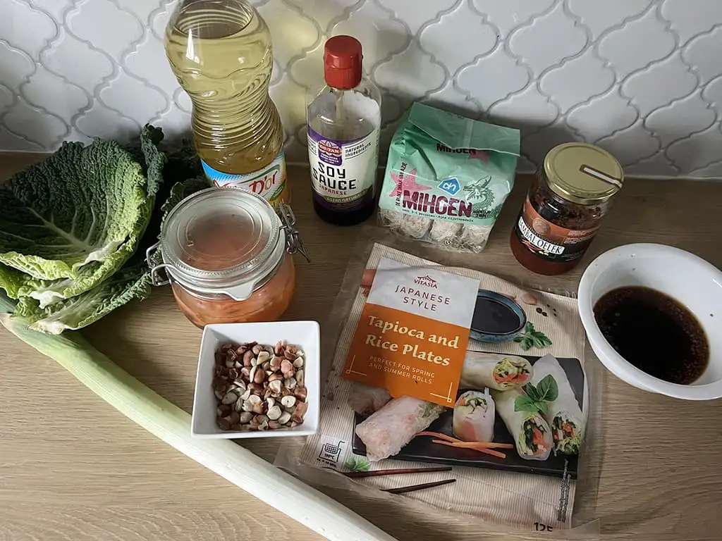 Glutenvrije loempia's ingrediënten
