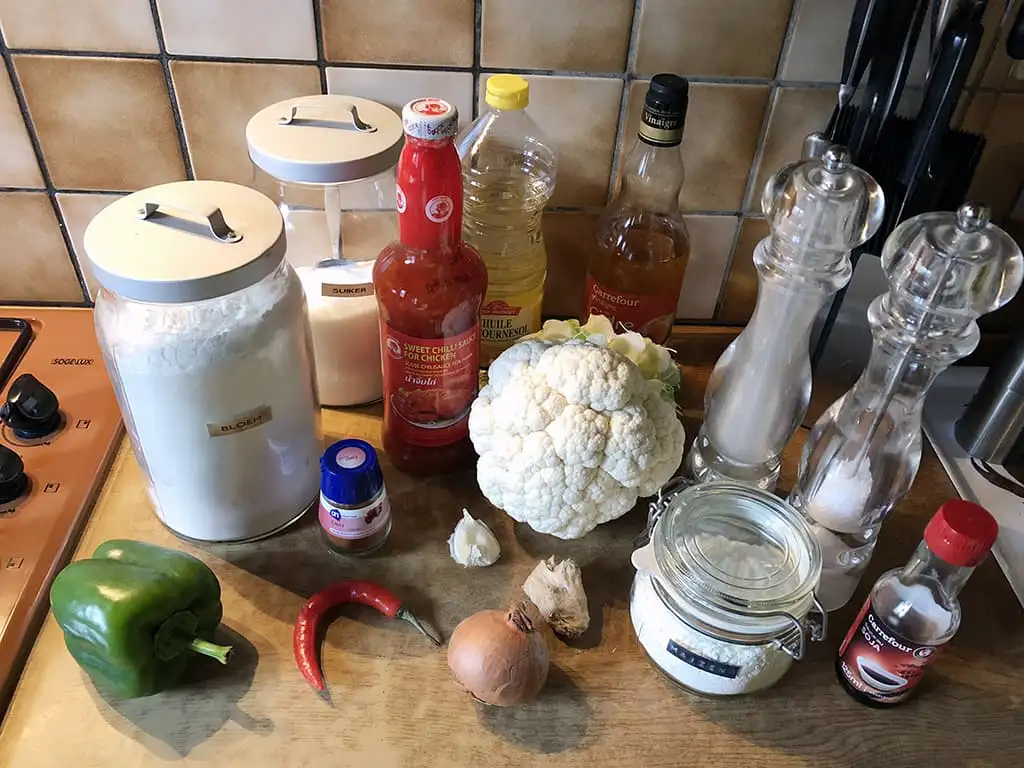 Gobi manchurian - Indiase bloemkool ingrediënten