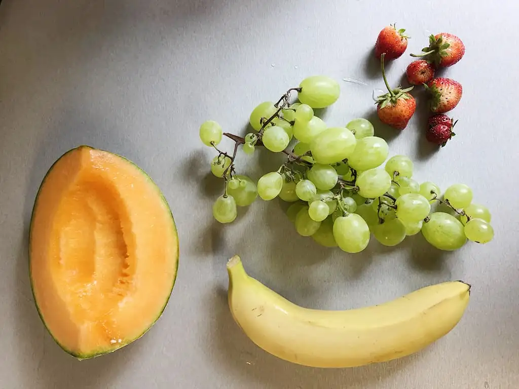 Fruitspiesjes ingrediënten