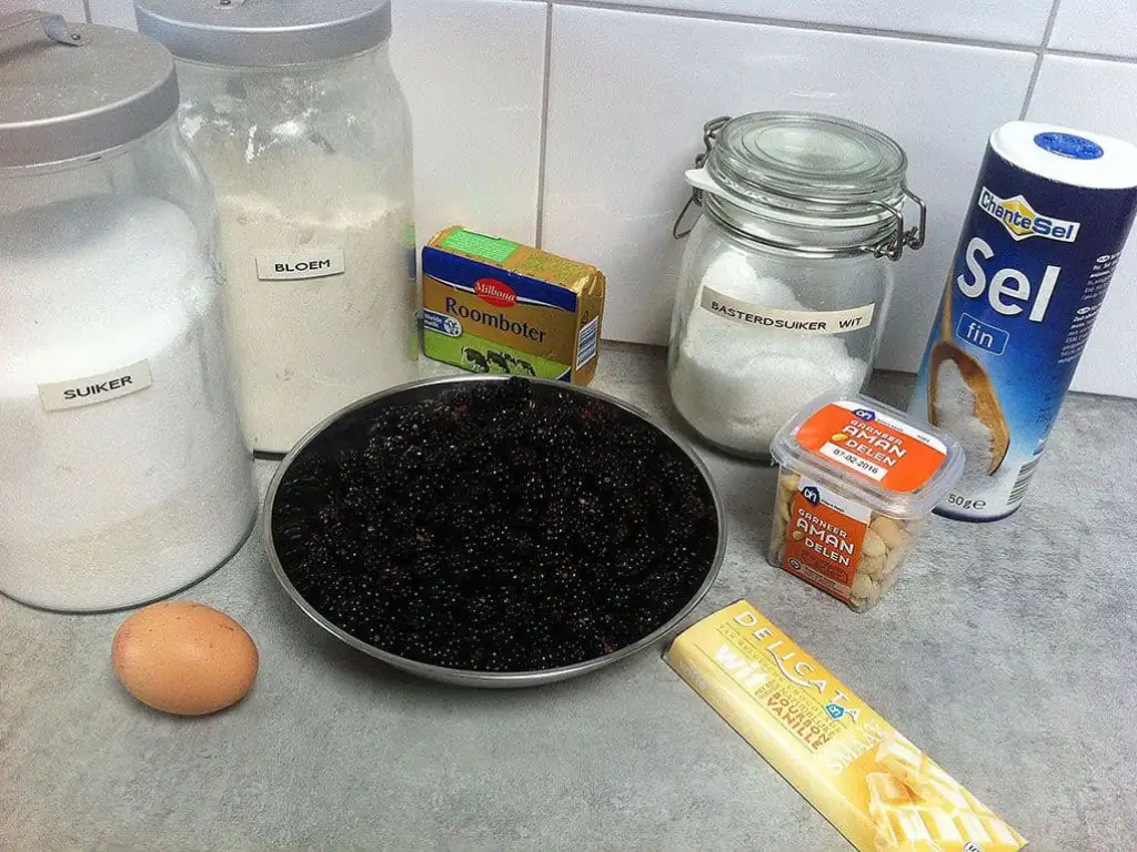 Wilde bramentaart ingrediënten