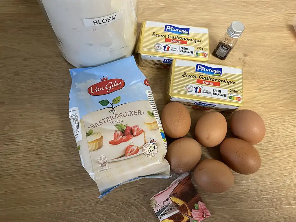 Basisrecept tulband cake ingrediënten
