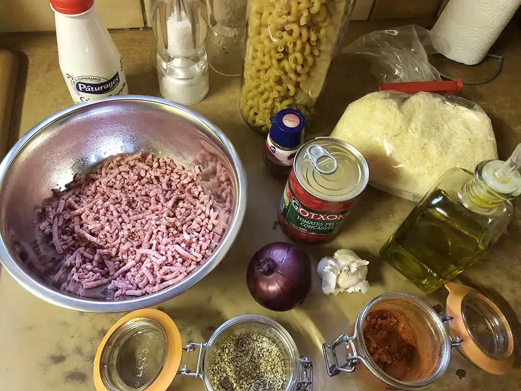 Pasta uit de oven ingrediënten